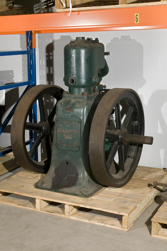 Petrol paraffin engine made by R. A. Lister and Co