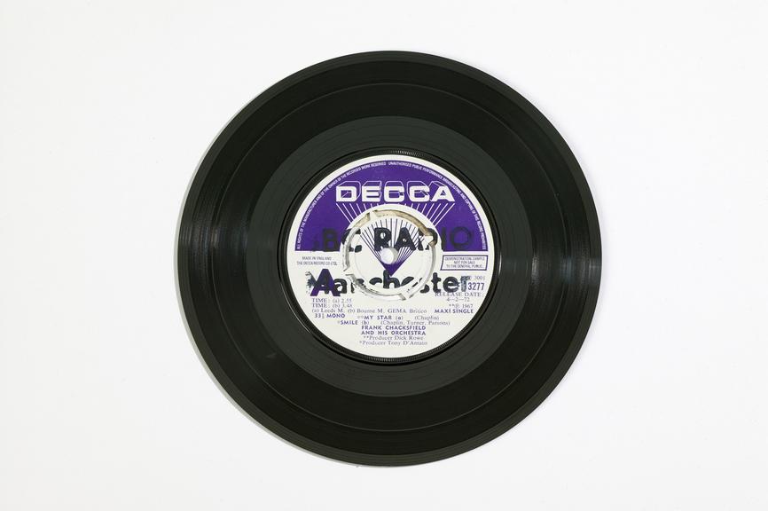 7-inch vinyl single, 1972.
Photographed on a white background.