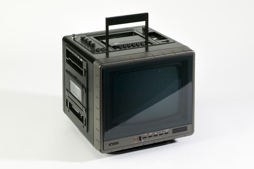 Tube Cube television, made by Pye Ltd, Cambridge, c.1980