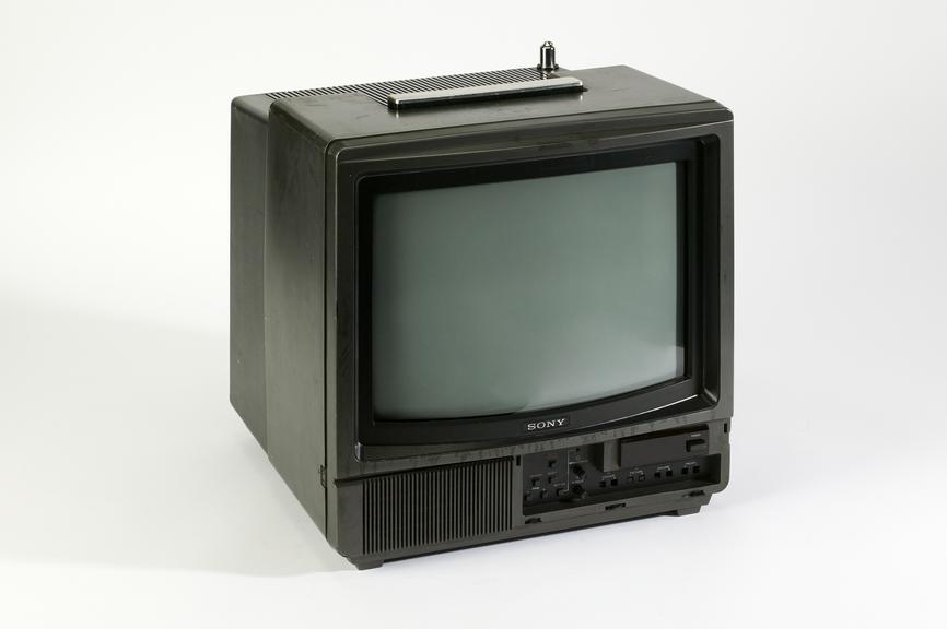 Trinitron colour television, made by Sony Corporation, Japan, c