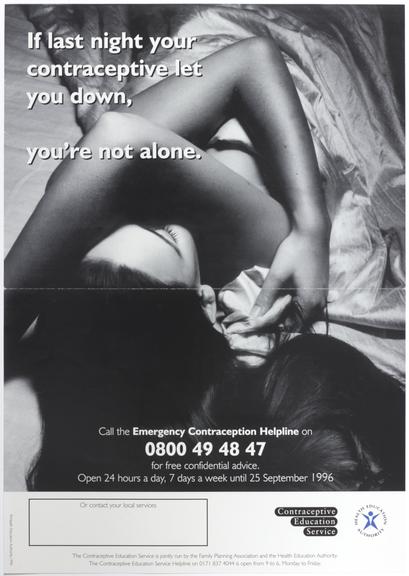 Poster for "If last night your contraceptive let you down