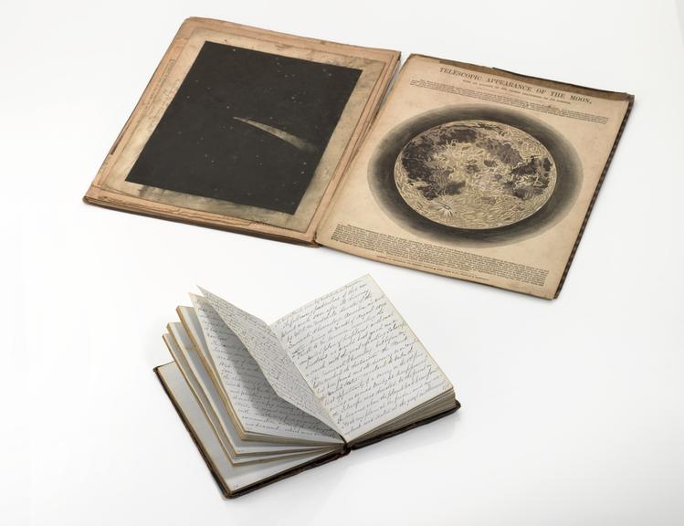 Diary containing astronomical observations and notes