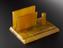 Square letter rack with two trapezoidal uprights to hold