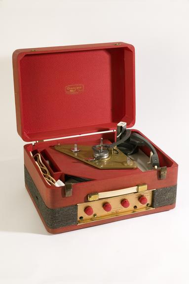 Gramdeck combined record player and tape recorder