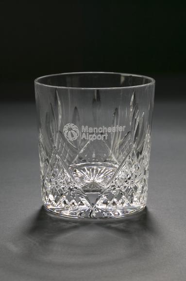 Manchester Airport glass tumbler