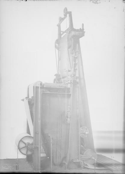 Works photographic negative of a jute securing machine