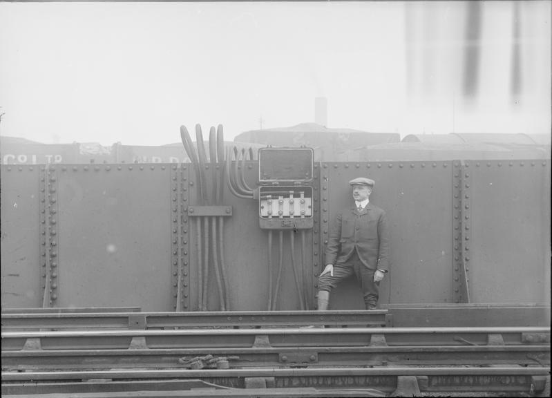 Works photographic negative of junction box