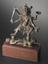 Statue of Kali on prostrate body of Siva, bronze, Nepalese