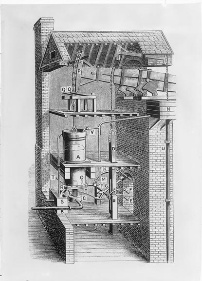 Works photographic negative of Smeaton's diagram