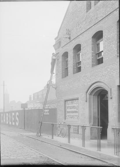 Works photographic negative of company building, W. T