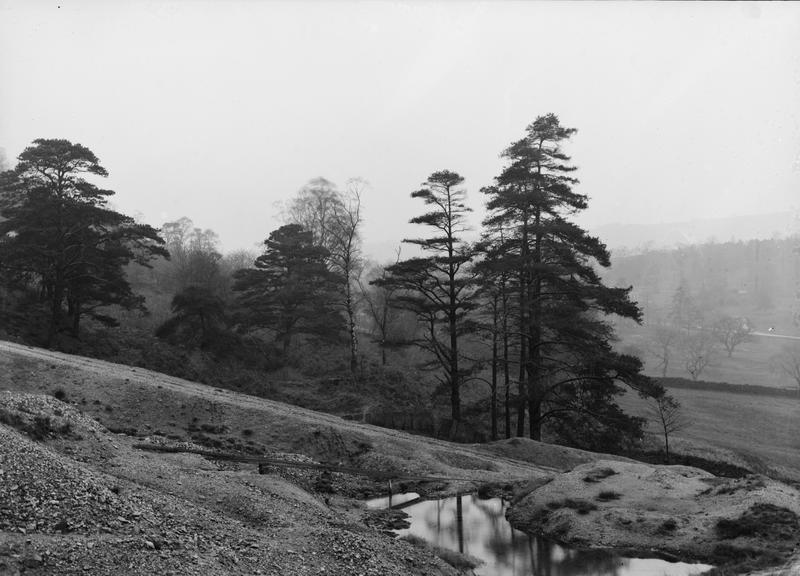 Works photographic negative of site at Ashover