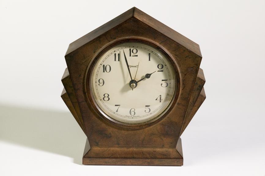 Model 3 electric clock made by Ferranti Ltd, 1932
