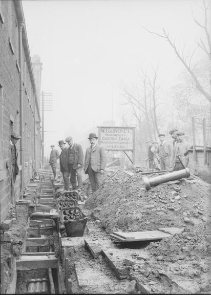 Works photographic negative of conduit, Rawtenstall