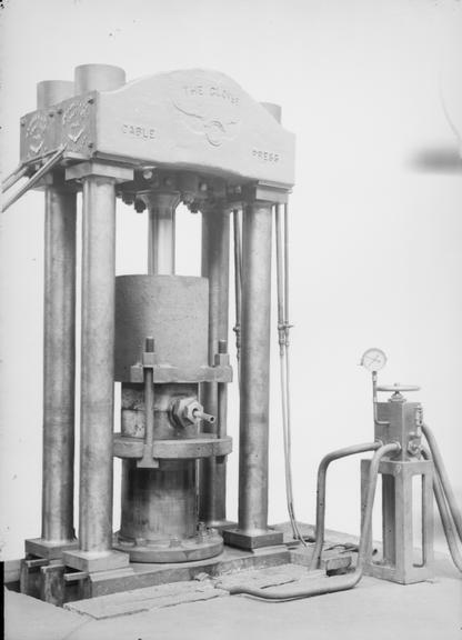 Works photographic negative of lead press for Japan