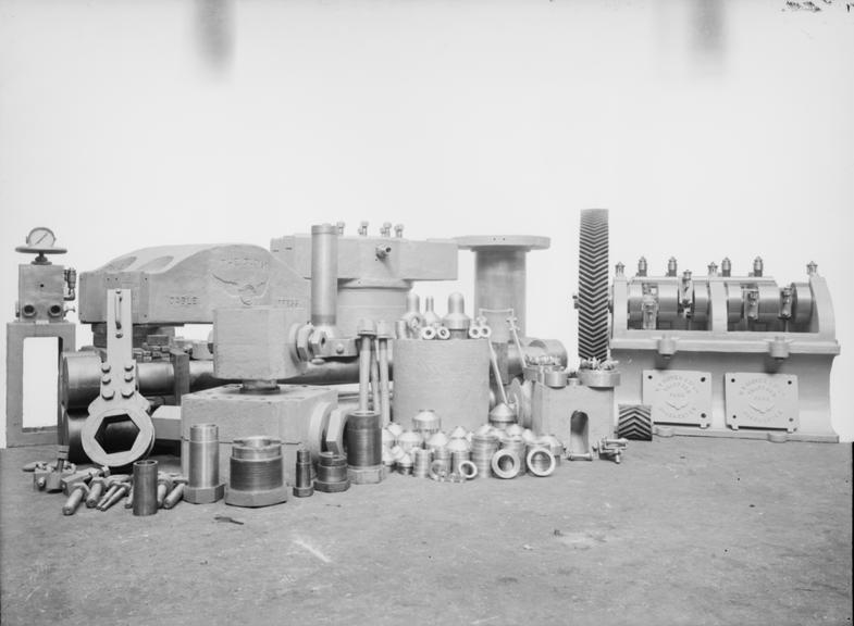 Works photographic negative of lead press for Japan