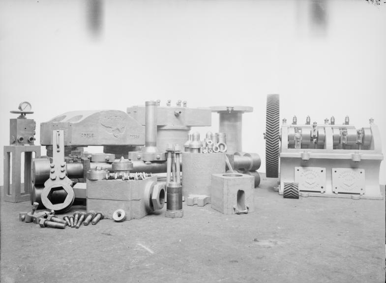 Works photographic negative of lead press for Japan