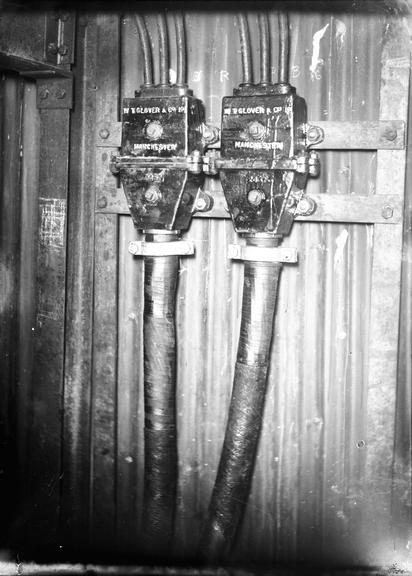 Works photographic negative of joint boxes, Newsham Colliery