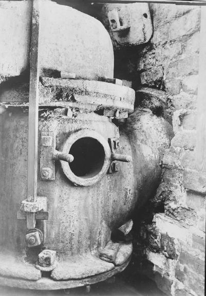 Works photographic negative of valve chamber