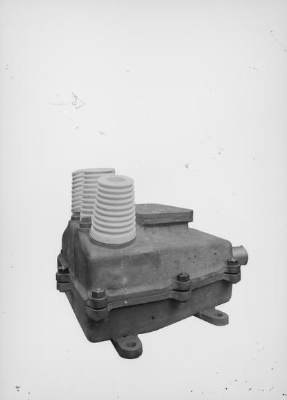 Works photographic negative of trifurcating box