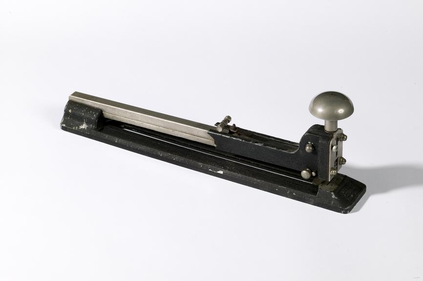 Crown long arm stapler.
Photographed on a white background.