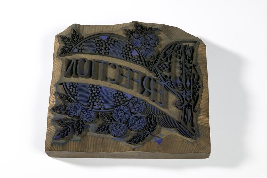 Textile printing block made by Smith and Howarth, Manchester