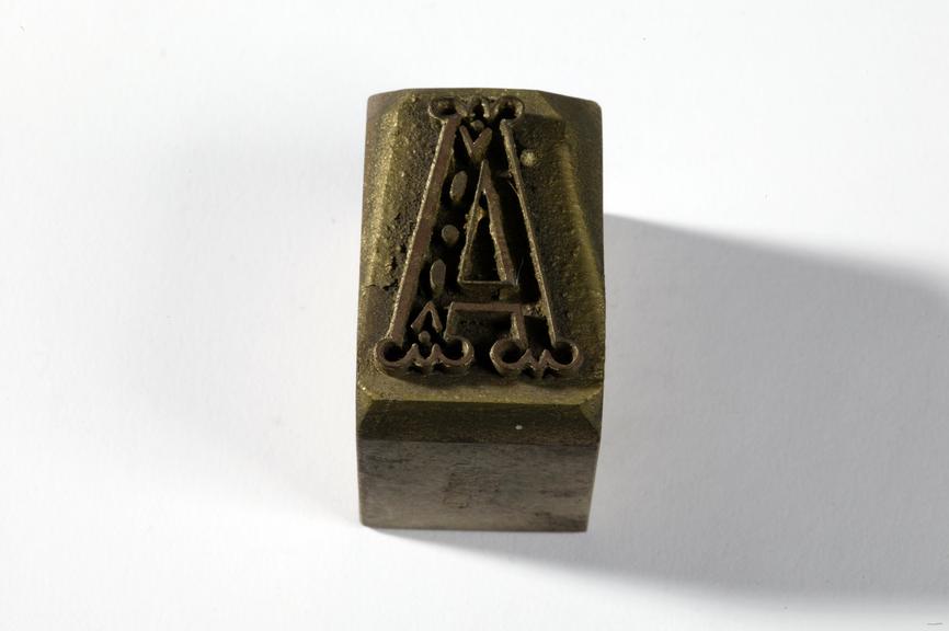 Textile printing block made by John Wild, Manchester