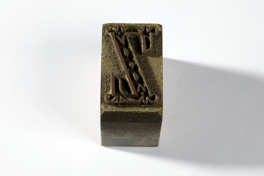 Textile printing block made by John Wild, Manchester