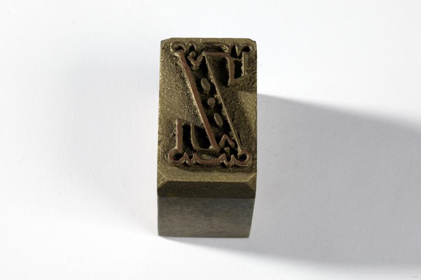 Textile printing block made by John Wild, Manchester