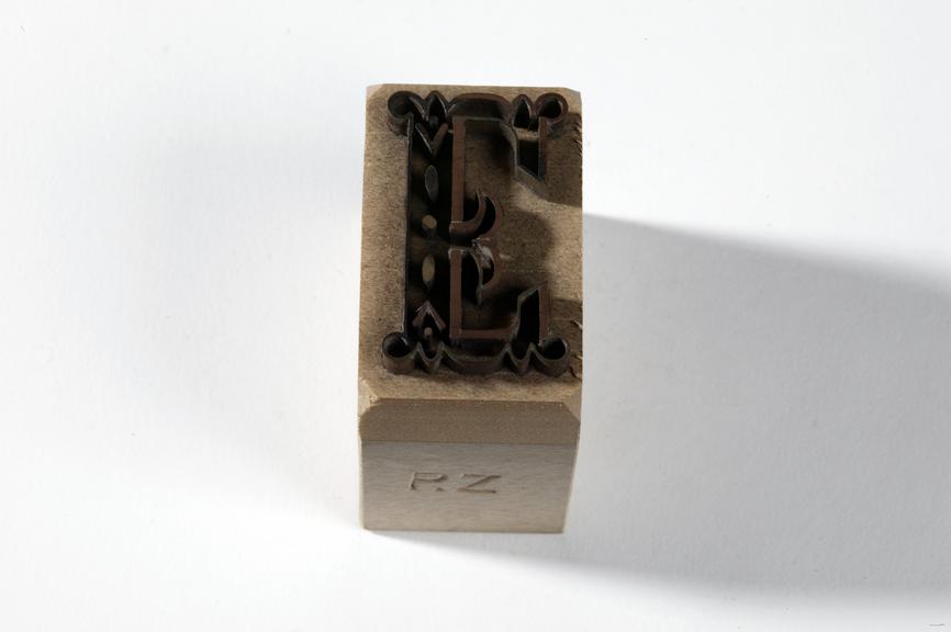 Textile printing block made by John Wild, Manchester