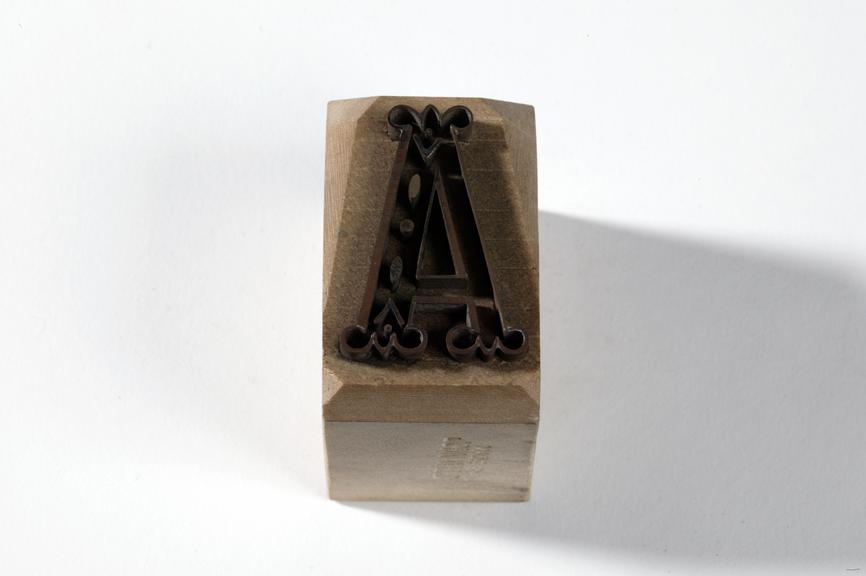 Textile printing block made by John Wild, Manchester