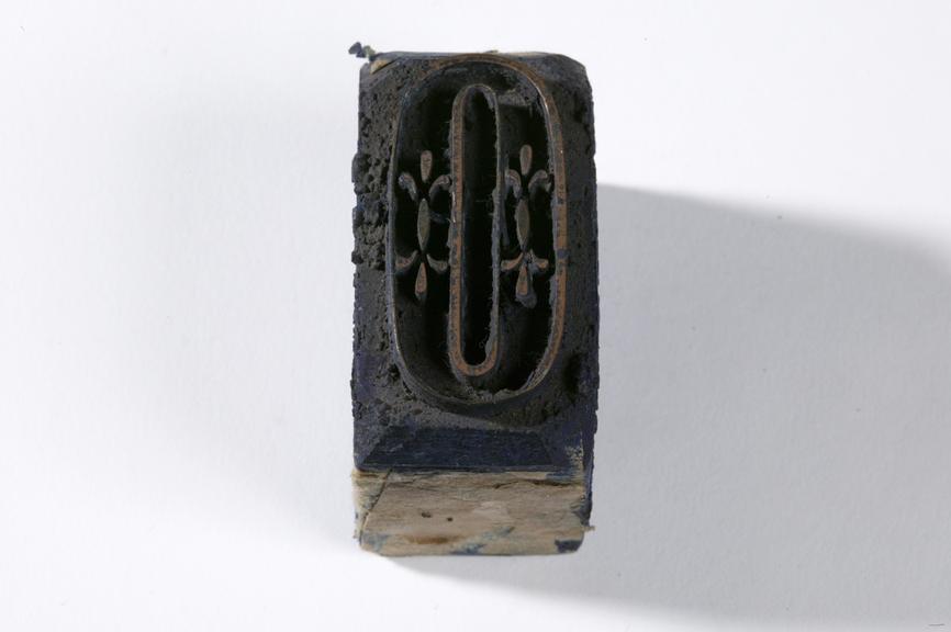 Number 0 textile printing block, used by Paterson Zochonis & Co