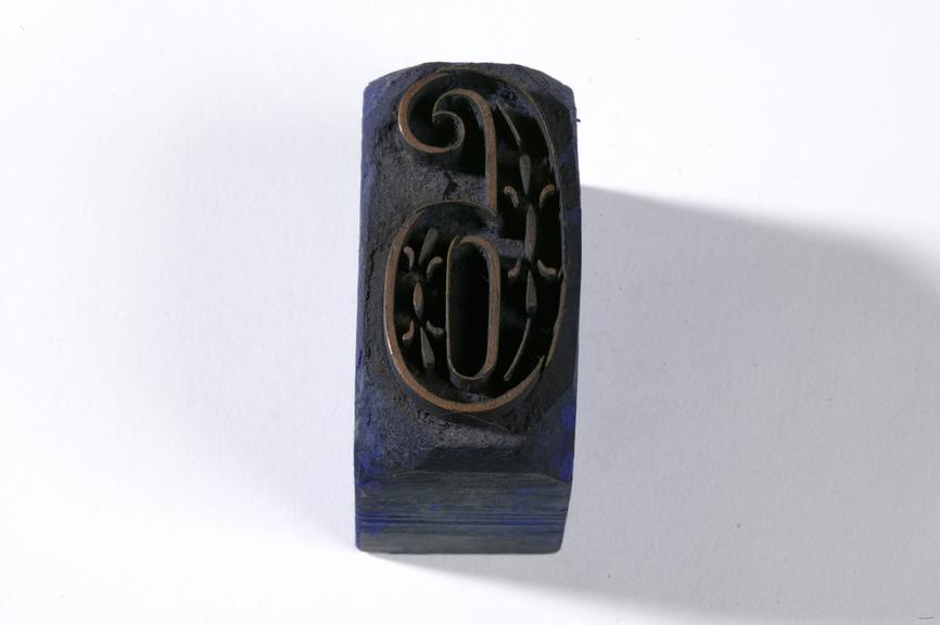 Number 6 textile printing block, used by Paterson Zochonis & Co