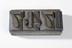 Textile printing block.Photographed on a white background.