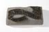 Textile printing block.Photographed on a white background.