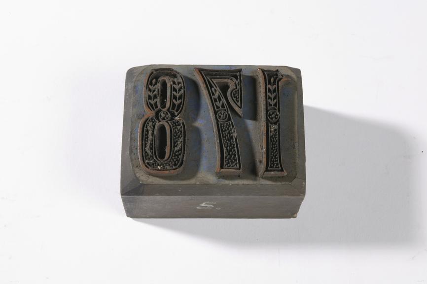 Textile printing block made by John Wild, Bolton