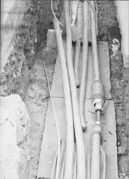 Works photographic negative of cable joint, Accrington