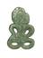 Green jade tiki, very large, made by the Maori Aeawa tribes