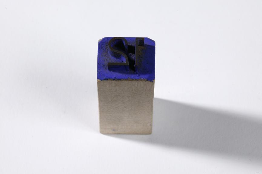 Textile printing block.
Photographed on a white background.