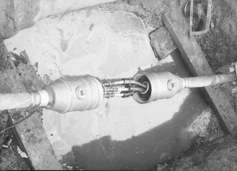 Works photographic negative of partly completed joint