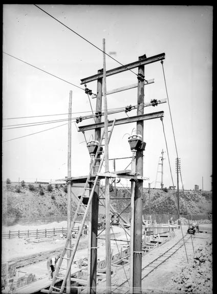 Works photographic negative of joint boxes