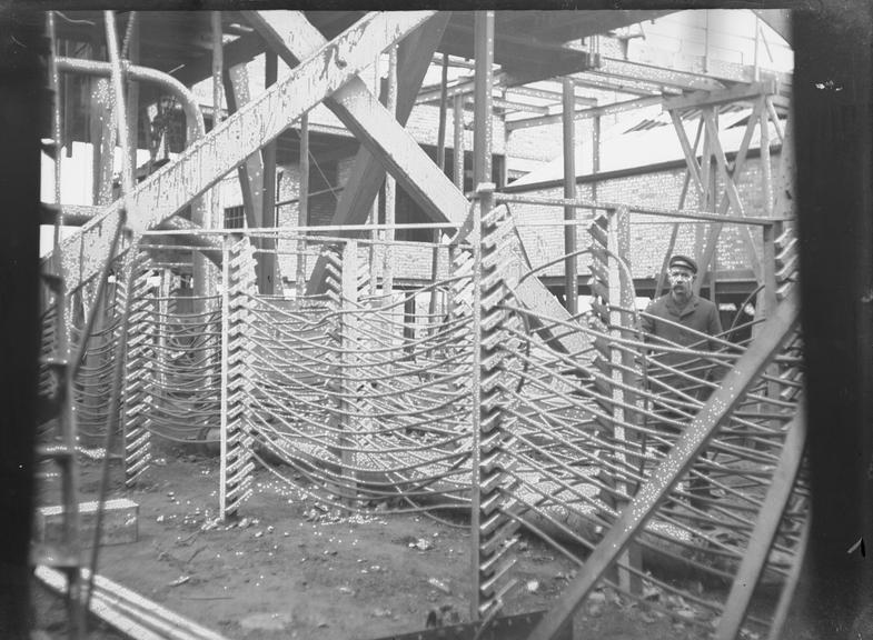 Works photographic negative of suspended cable, Glenmarnock