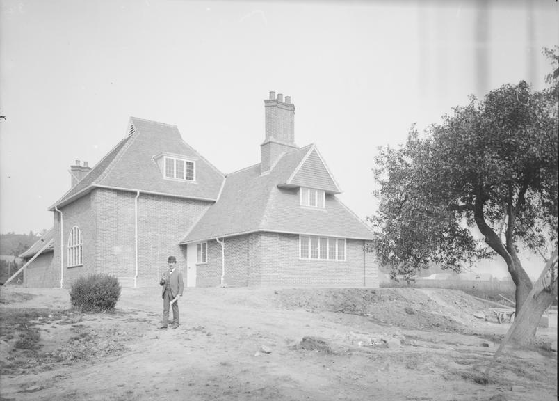 Works photographic negative of private house, Caldy, Wirral