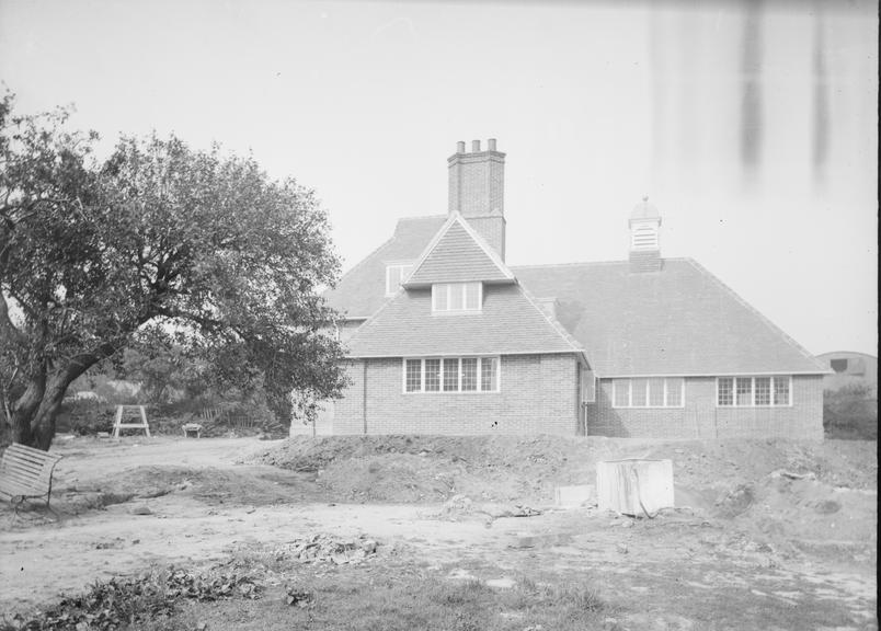 Works photographic negative of private house, Caldy, Wirral