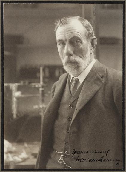 Portrait photograph of Sir William Ramsay, 1914