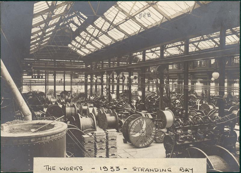 Works photographic negative of stranding bay, WT Glover & Co