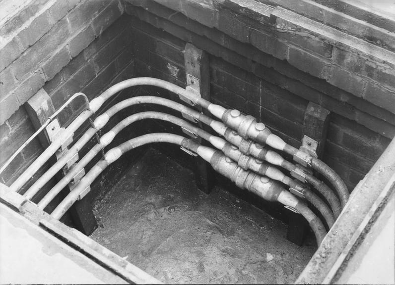 Works photographic negative of manhole, Oldham