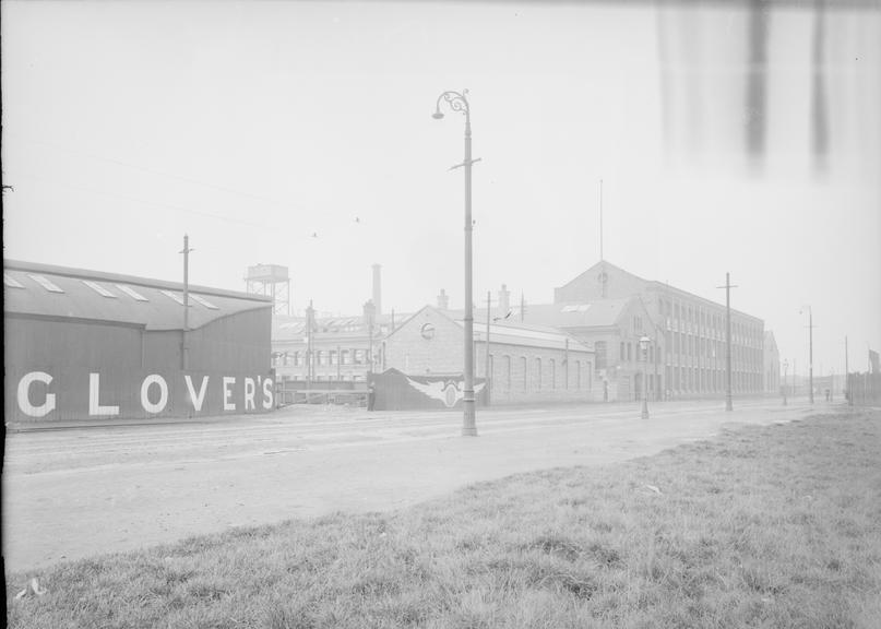 Works photographic negative of view of WT Glover & Co