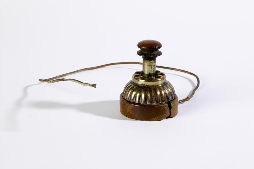 Gas switch,  c.1910.
Photographed on a white background.