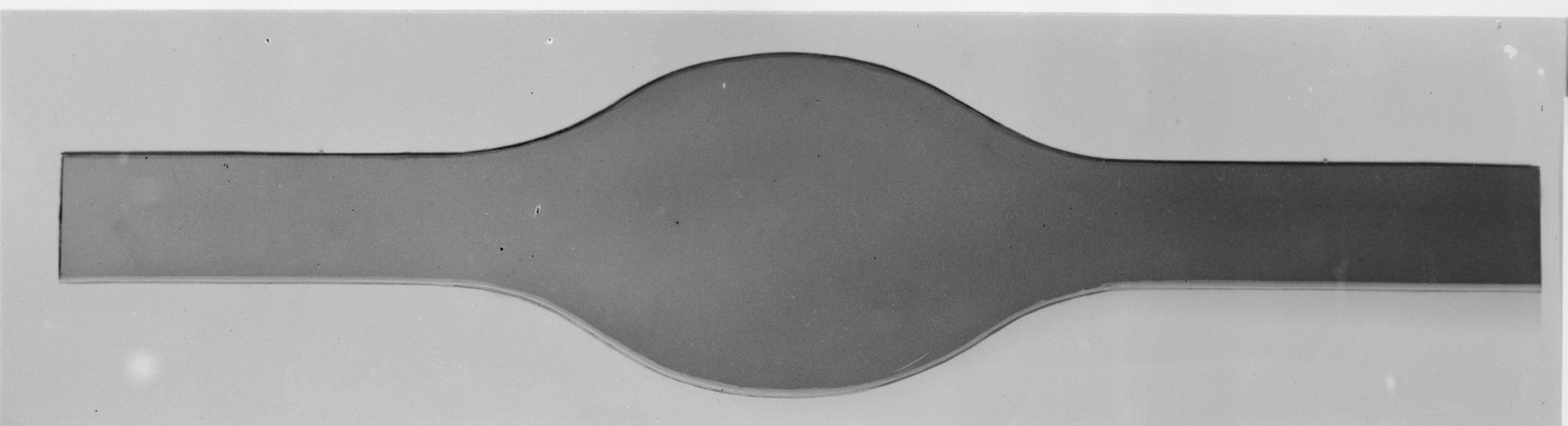 Works photographic negative of lead former for cable sling