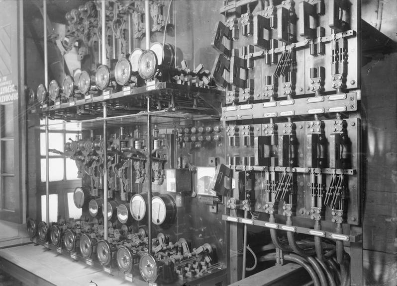 Works photographic negative of substation equipment, Sheffield